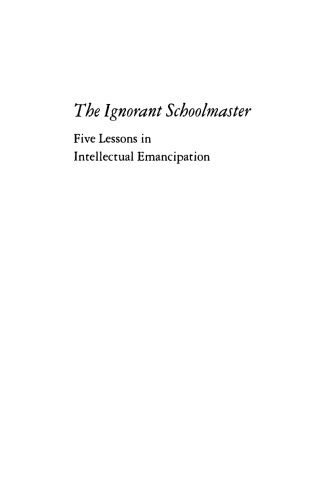 The Ignorant Schoolmaster