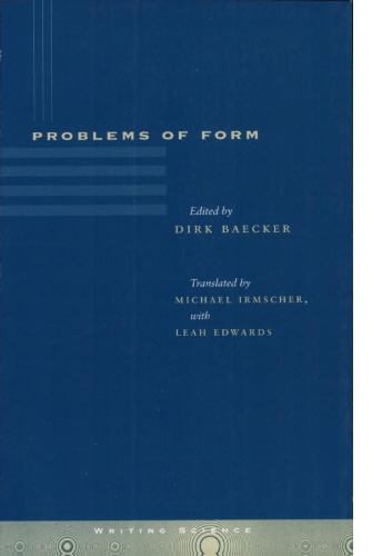 Problems of Form