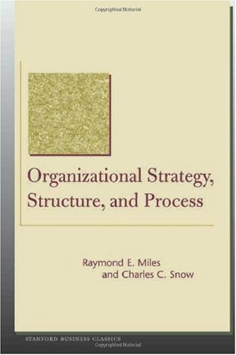 Organizational Strategy, Structure, and Process