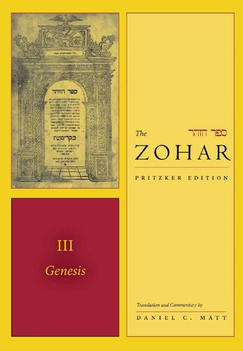 The Zohar (The Zohar: Pritzker Edition) Vol 3: Genesis