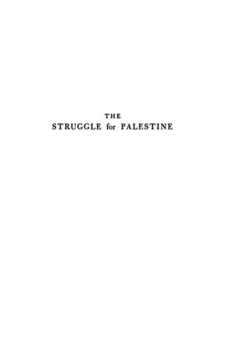 The Struggle for Palestine