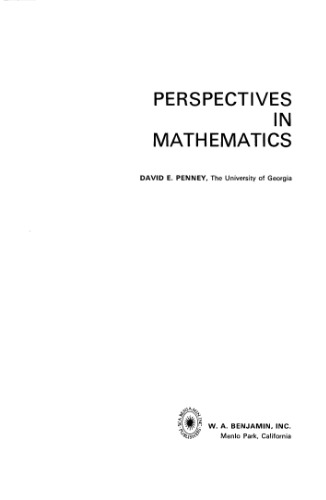 Perspectives In Mathematics