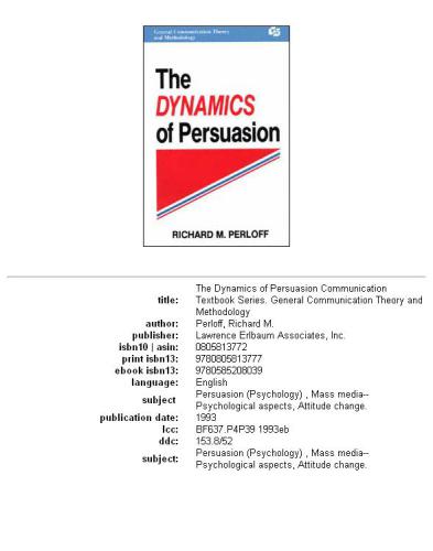 The Dynamics of Persuasion