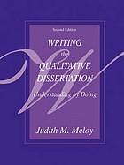 Writing the Qualitative Dissertation