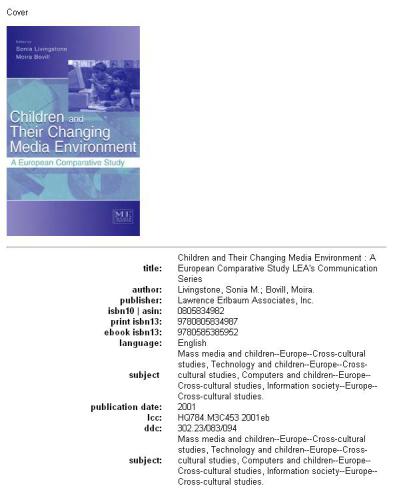 Children and Their Changing Media Environment