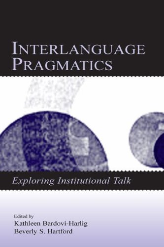 Interlanguage Pragmatics