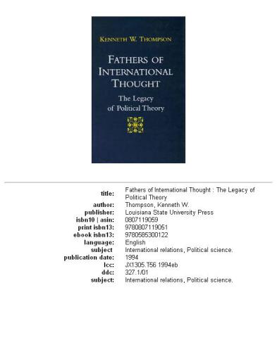 Fathers of International Thought