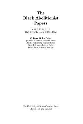 The Black Abolitionist Papers