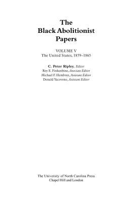 The Black Abolitionist Papers