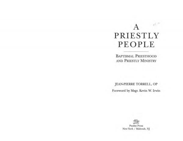 A Priestly People