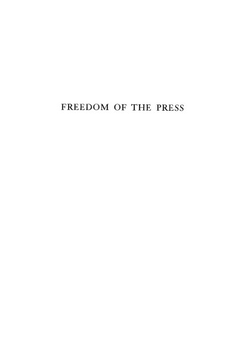 Freedom of the Press