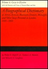 A Biographical Dictionary of Actors, Volume 4, Corye to Dynion