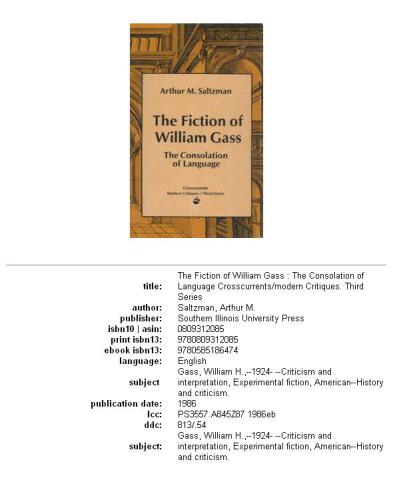 The Fiction of William Gass