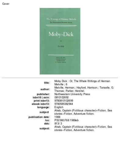 Moby-Dick, or The Whale