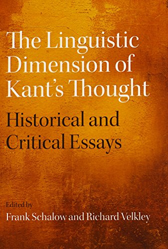 The Linguistic Dimension of Kant's Thought