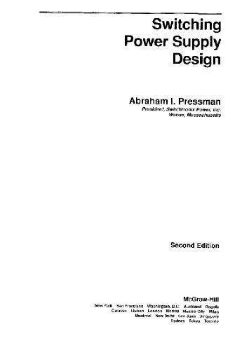 Switching And Linear Power Supply, Power Converter Design