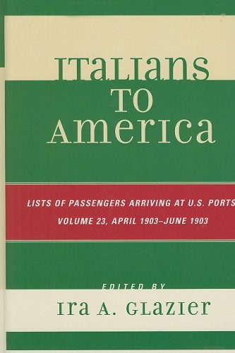 Italians to America, Volume 23