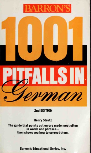 Barron's 1001 Pitfalls in German