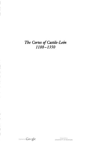 The Cortes of Castile-Leon, 1188-1350