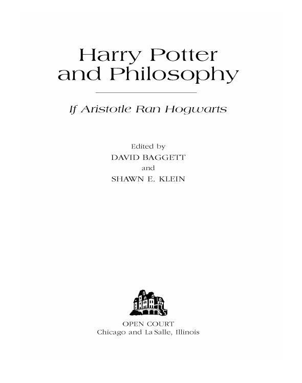 Harry Potter and Philosophy