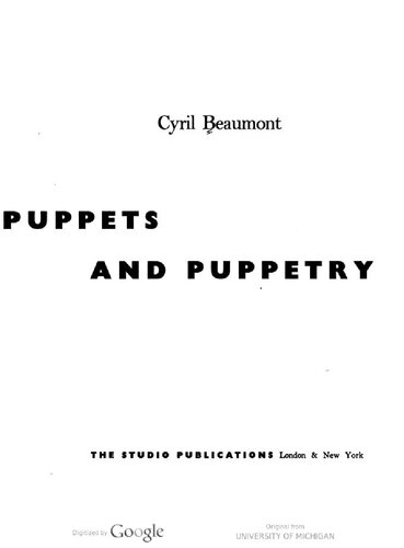 Puppets &amp; Puppetry