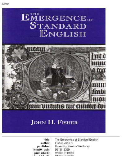 The Emergence Of Standard English