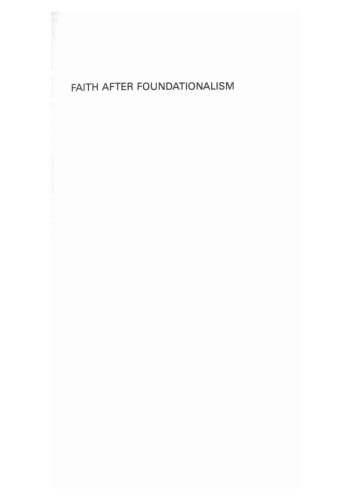 Faith After Foundationalism