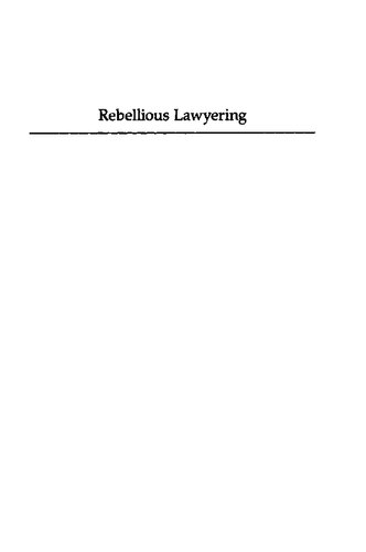 Rebellious Lawyering