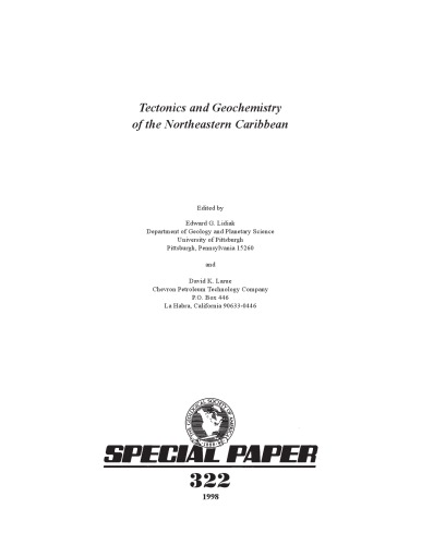 Tectonics And Geochemistry Of The Northeastern Caribbean