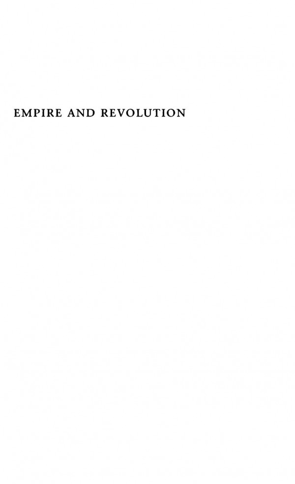 Empire and Revolution