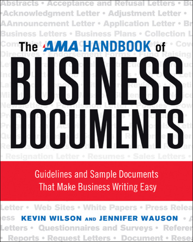 The AMA Handbook of Business Documents