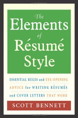 The Elements of Resume Style