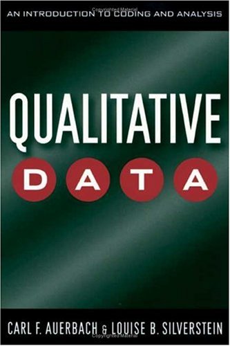 Qualitative data : an introduction to coding and analysis