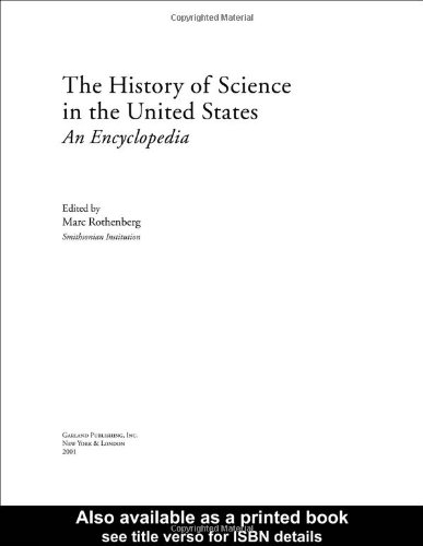 History of Science in United States