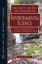 The Facts on File Dictionary of Environmental Science