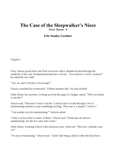 The Case of the Sleepwalker's Niece