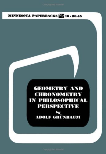 Geometry And Chronometry In Philosophical Perspective