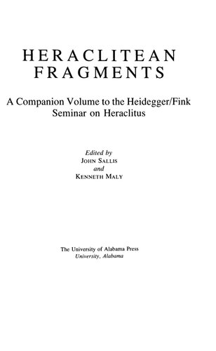 Heraclitean Fragments