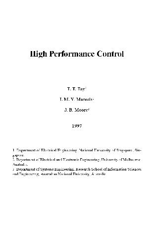 High Performance Control