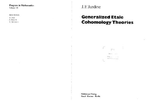 Generalized Etale Cohomology Theories