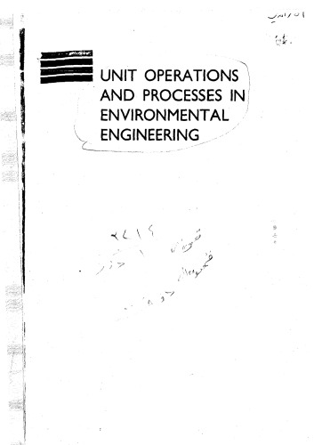 Unit Operations and Processes in Environmental Engineering