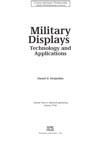 Military displays : technology and applications