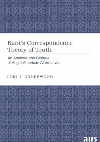 Kant's Correspondence Theory of Truth