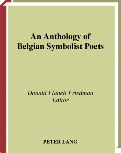 An anthology of Belgian symbolist poets