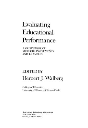 Evaluating Educational Performance