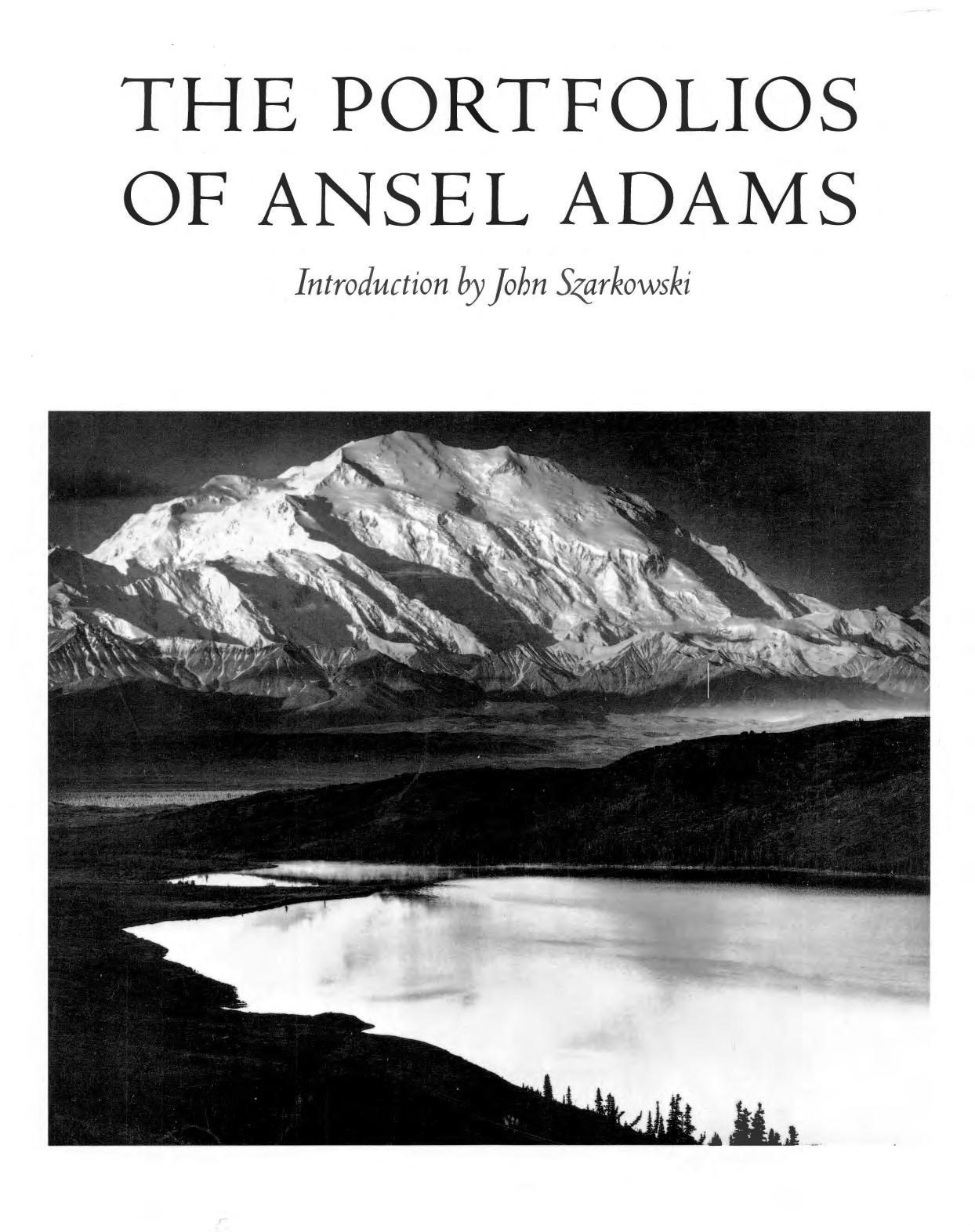 The Portfolios of Ansel Adams