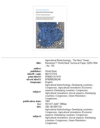 Agricultural Biotechnology