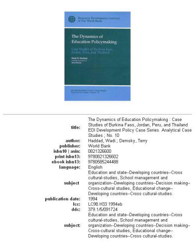 The Dynamics of Education Policymaking