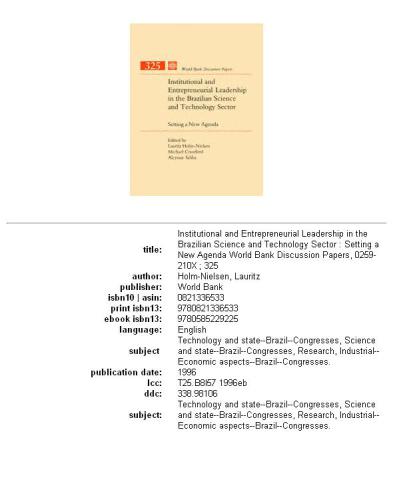 Institutional and Entrepreneurial Leadership in the Brazilian Science and Technology Sector