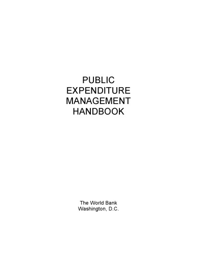 Public Expenditure Management Handbook